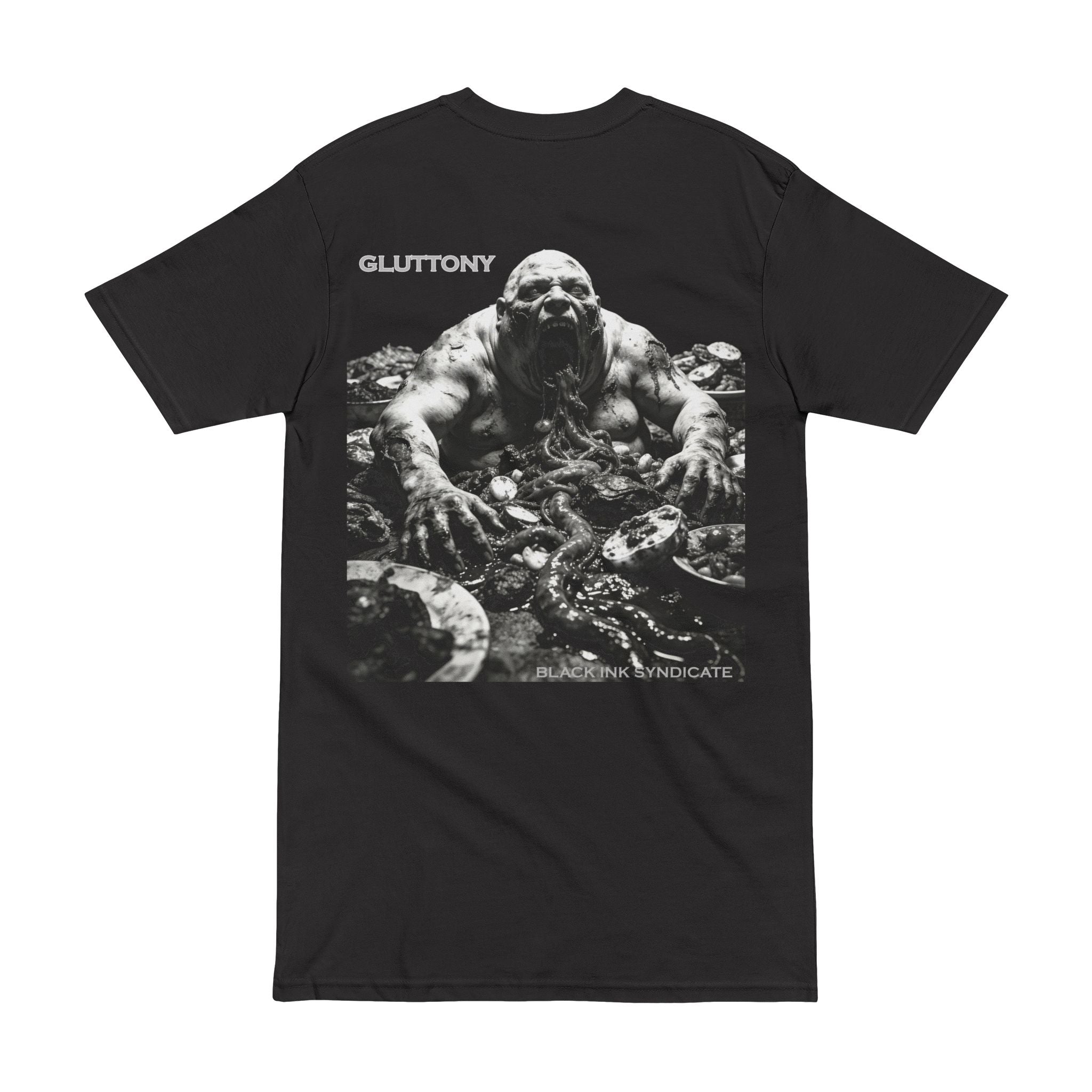 GLUTTONY Horror Graphic Tee – Seven Deadly Sins - Premium Graphic T-Shirt